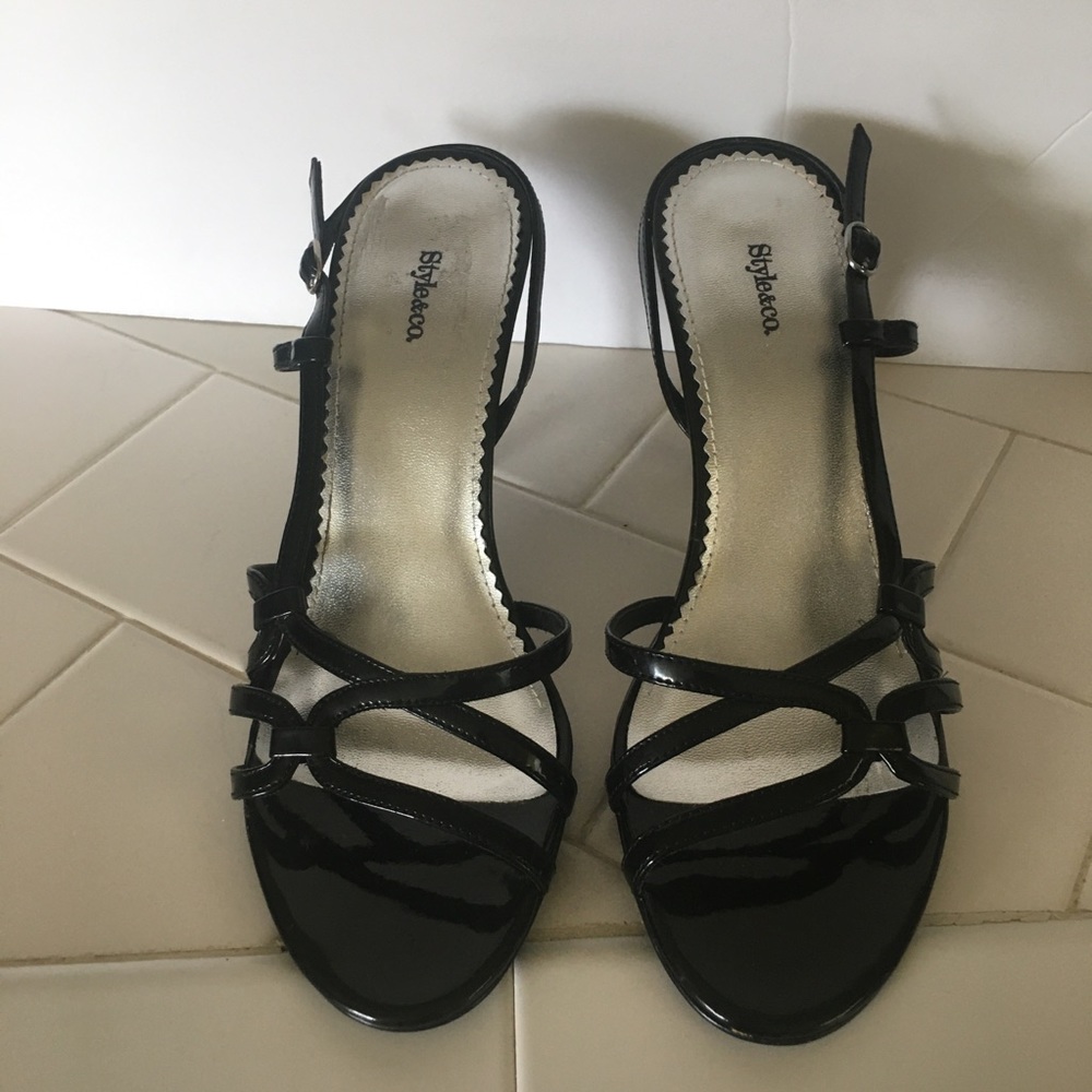 Style&Co Strappy Slingback Heels 8.5.